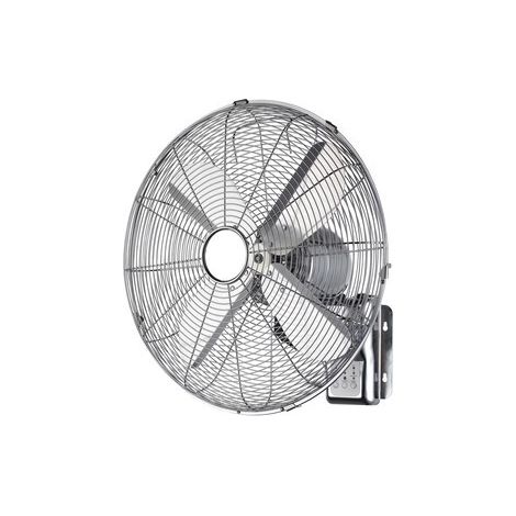 Ventilatore da Parete in Acciaio con 4 Pale e Telecomando 60W con Oscillazione