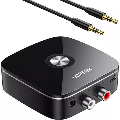 Récepteur audio Bluetooth UGREEN avec adaptateur 3,5 mm et 2 x RCA