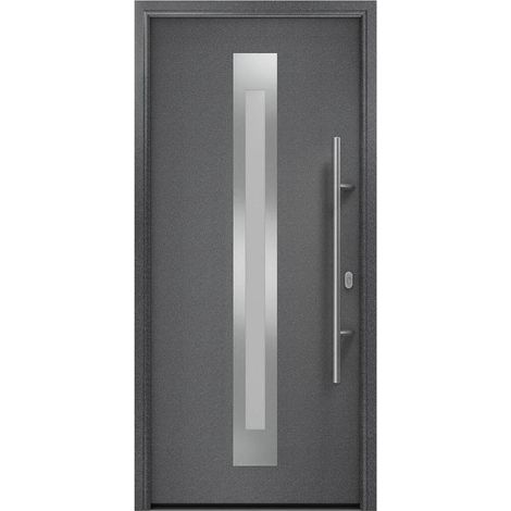 Hörmann Ecostar Haustür "ISOPRO IP 770S", anthrazit metallic (CH 703), 110 x 210 cm (B x H), DIN Rechts