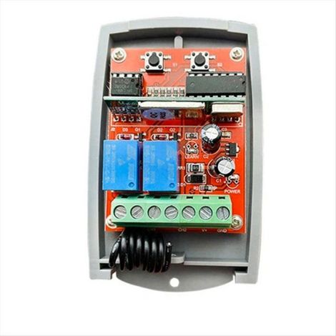 Récepteur Universel de Télécommande de Porte de Garage 433 MHz 12 V 24 V, Ouvre Porte Électrique 433,92 MHz, Code D'Apprentissage (1/4)