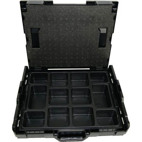 BS Systems L-Boxx 102 nero, incl. inserto per piccoli componenti, 12 scomparti (1/3)