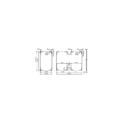 Piastra interna in lamiera 500x750 - NSYPMM75