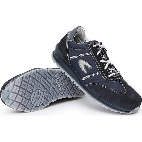 zapato seguridad cofra brusoni s1p puntera aluminio, plantilla no metalica tallas 36-47 t/calzado numero 45