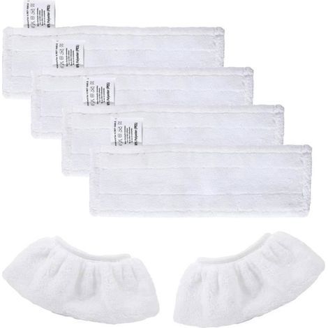 Set mit 4 Mikrofasertüchern und 2 Mikrofasertüchern für Kärcher Easy Fix SC2 SC3 SC4 SC5 (1/4)