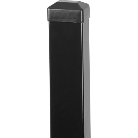 Pfosten Strend Pro EUROSTANDARD, 1600/60x40/1,25 mm, anthrazit, eckig, Kappe, Zn+PVC, RAL7016