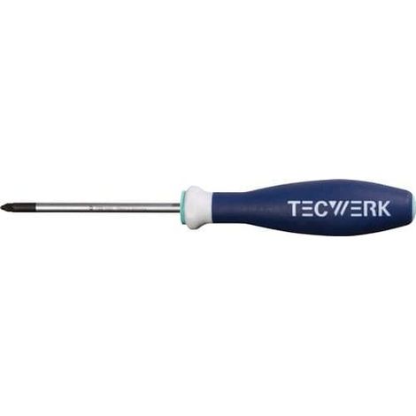 TECWERK Schraubendreher Gr.PZD 1 Klingen-L.80mm 3K-Griff Rundkl.TECWERK (1/3)