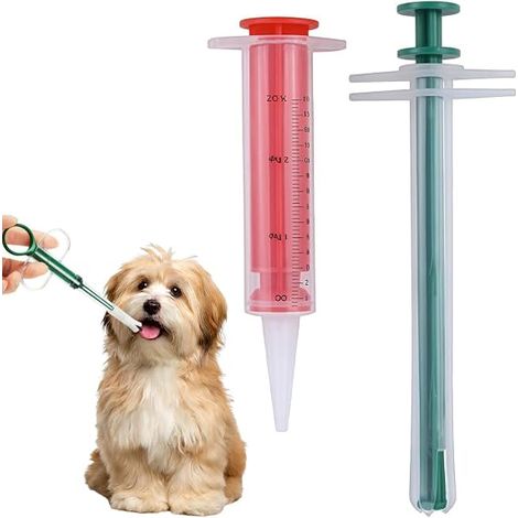 Lance Pilule Chat, Animaux Médecine Distributeur,Seringue pour Animaux De Compagnie, Sécurité Réutilisable Convient Petits Animaux (1/5)