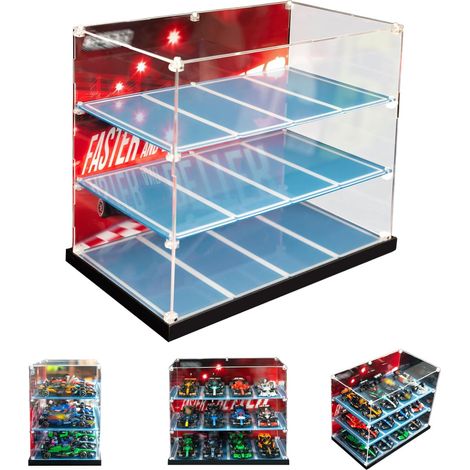 Vitrine en acrylique compatible avec Speed Champions F1 pour voiture 77242, 77243, 77244, 77245, 77246, 77247, 77248, 77249, 77250, 77251, 77259 (modèle non inclus) (1/5)