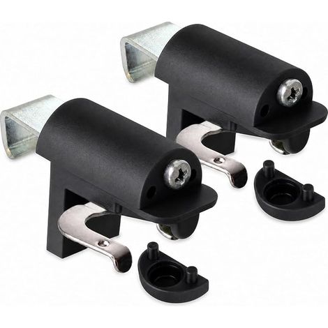 Staffe a morsetto per montaggio, MF, BFX25, WFX25, scelta di colori, staffe a morsetto per veneziane - nero/pvc (1/5)