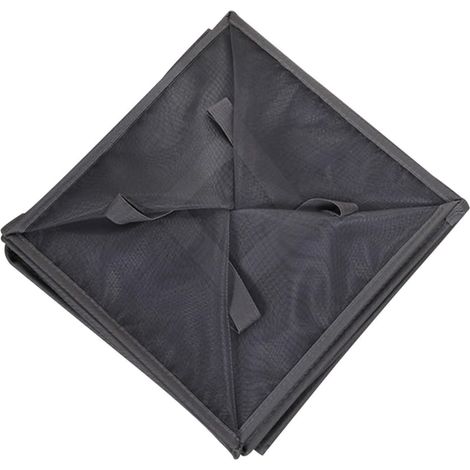 Panier à linge maille respirante spacieux avec poignée, pliable, pour vêtements, jouets, salle de bain