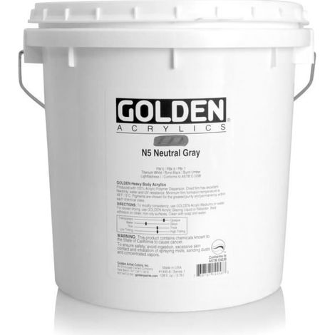 Peinture acrylique - Golden - Gris Neutre n°5 S1 - 3,78 L - Expédié de France