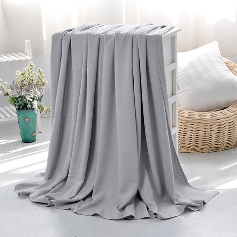 Couverture Rafraîchissante - Polyesther Respirant - Pour Dormeurs Chauds Et Transpirations Nocturnes - 100 x 90 cm - 250 g (1/5)