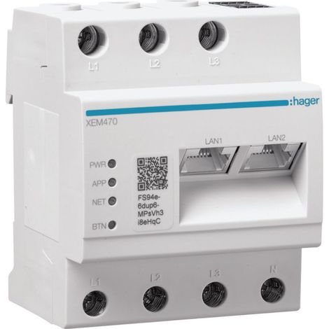 Witty flow Gestionnaire d'autoconsommation PV et de pilotage de 1-3 witty solar - HAGER XEM470