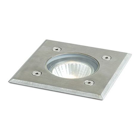 Faretto ORBU SQ 10 da incasso acciaio inossidabile 230V LED GU10 15W IP67