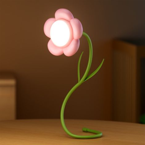 Lampe De Bureau - Lampe À Col De Cygne Réglable - Rechargeable Par USB - 3 Températures De Couleur - Gradation Continue - Pour Bureau Chambre Etc - 1 Pièce (1/5)