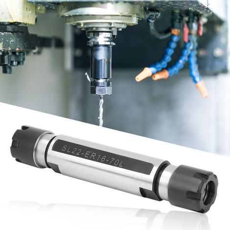 Spannzangenfutter-Verlängerungsstange Doppelkopf-Geradschaft-Werkzeughalter für CNC-Drehmaschinen SLD22-ER16-70 (1/5)