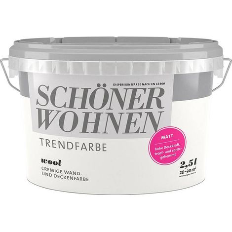 SW Trend Wandfarbe matt 2,5L Wool 9517