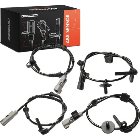 Sensor ABS, 75 mm de longitud, 560 mm de longitud de cable, 2 contactos de conector, eje delantero y trasero, compatible con varios vehículos. (1/5)