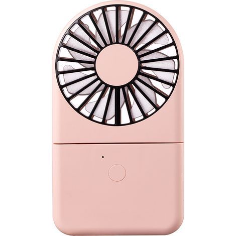 Tragbarer rosa Sommerventilator, Hängeventilator, Mini-Hängeventilator mit Powerbank, USB-wiederaufladbarer tragbarer Ventilator (1/5)