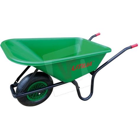 Carriola con Vasca in Plastica Colore Verde L 100 Utilia