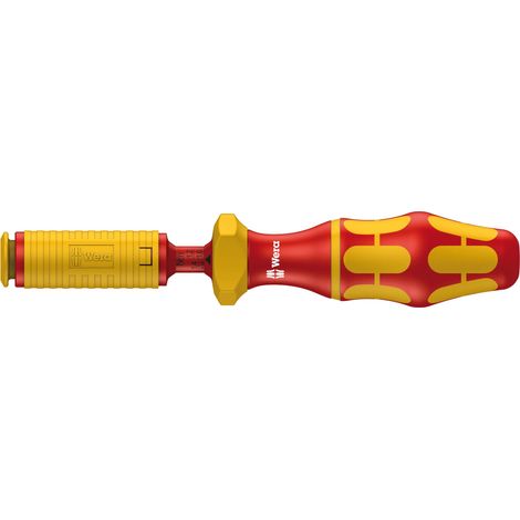 Wera – Tournevis dynamométrique VDE 1.2 - 3 Nm – Manche réglable pour 1000 volts – Déclic audible et tactile – Précision ± 6 %