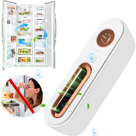 Désodorisant de réfrigérateur réutilisable, mini désodorisant de réfrigérateur USB, purificateur d'air pour voiture, armoire, chaussures (1/5)