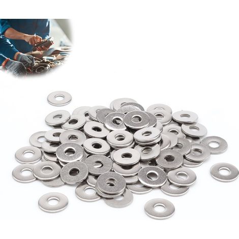 200 Pièces M5 Rondelles Metal, Rondelles Plates, Rondelles en Acier Inoxydable, 15 mm Rondelle Acier Inox, pour Vis de Connexion, Écrous, Tiges Filetées (1/5)
