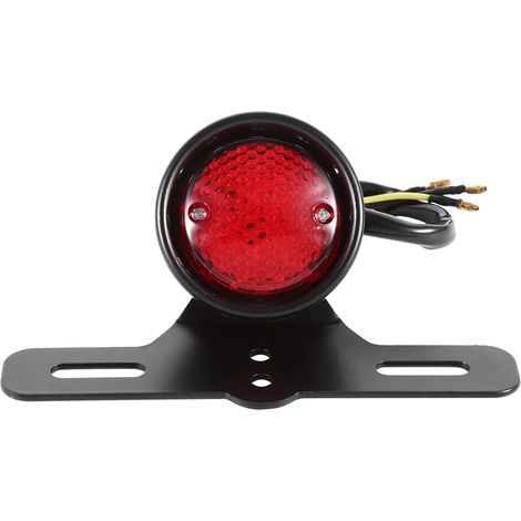 GARRYFIZH Moto LED rétro rouge feu stop frein arrière pour Honda/Yamaha (1/5)