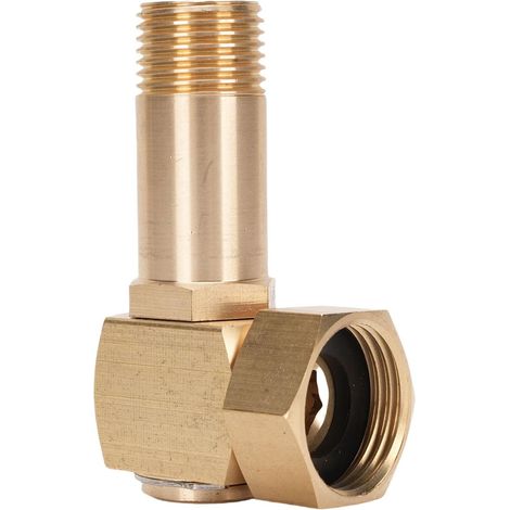 Adaptateur de Tuyau d'arrosage 1 Pouce GHT en Alliage de Zinc Raccord de Dévidoir de Tuyau d'arrosage Connecteur Coude Pivotant (1/5)