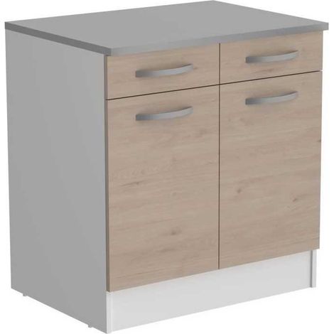 Oslo modernes Küchenmöbel Eiche 80 cm breit (1/3)