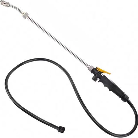 Lance de pulvérisation inox 74 cm - Buse réglable, verrouillage gâchette, compatible Ryobi P2800/P2803, pour arrosage et nettoyage extérieur (1/5)
