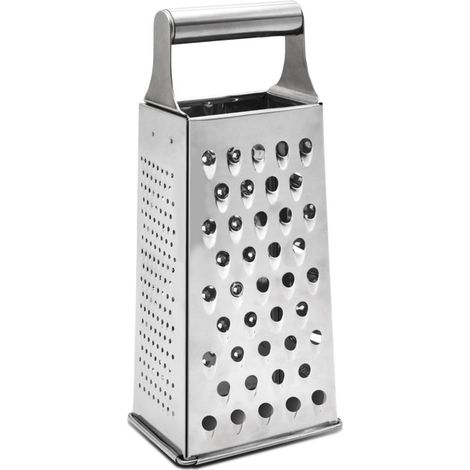 Rallador de Acero Inoxidable 4 caras cocina  Plateado (1/5)