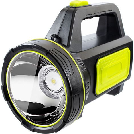 Lampe de poche rechargeable à lumière forte projecteur portable rechargeable multifonctionnel pour la maison extérieure (1/3)