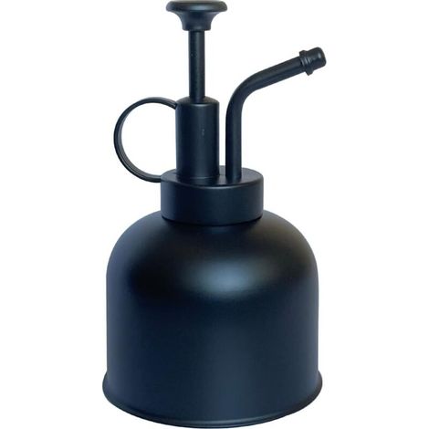 Annaffiatoio spray da 0,3 litri in acciaio inox - Design moderno nero opaco per piante da interno