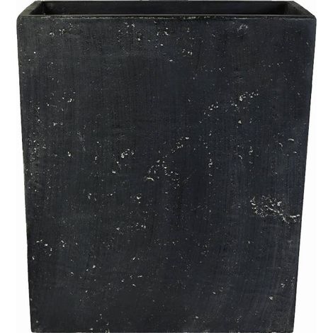 köhko® Blumenkübel Raumteiler aus Fieberglas übertöpfe Pflanzkübel für Innen und Draußen 55x22x65 cm dunkelgrau (1/5)
