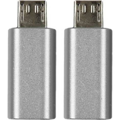 Adaptateur mâle micro USB femelle type C compatible Iphone (1/3)