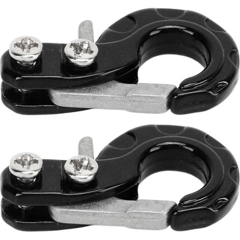 Crochet De Remorque En Alliage D Aluminium Pour Voiture RC 1 10 Compatible SCX10 D90 D110 TF2 Lot De 2 (1/5)