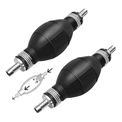 Pera de cebado de combustible de 8 mm para automóvil y barco, bomba manual de combustible diésel para transferir gasolina, diésel, agua y líquidos, bomba para automóvil y jardín (1/5)