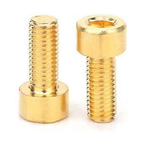 Vis à tête hexagonale creuse en laiton pur (Longueur : 40 mm, Taille : M5 (10 pièces)) (1/5)