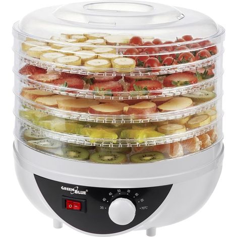 GreenBlue Lebensmittel-Trockner 250W Weiß 5 Siebe (1/5)
