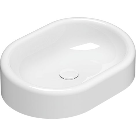 Lavabo in ceramica 61x42 cm Globo Lalita LT061BI  Bianco - Ceramica - Standard