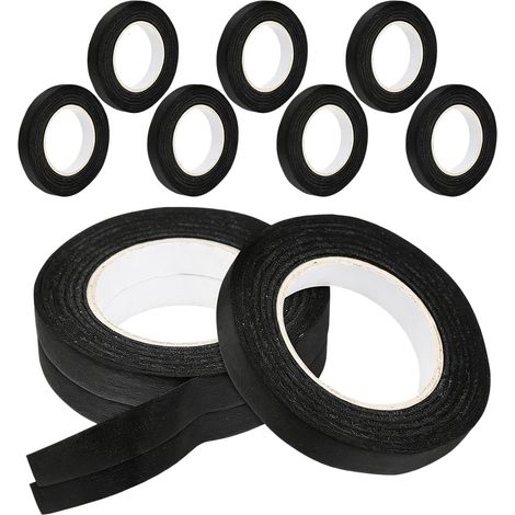 Ruban Adhésif Noir Mat 10 Rouleaux Ruban De Masquage Pour Peinture De Scrapbooking Washi Tape Pour La Papeterie 1.00 cm X 13.00 m Pour Journal Et Loisirs Créatifs (1/5)