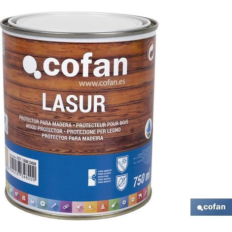 Lasur Protettore all'Acqua per Legno Opaco Incolore 750 Ml
