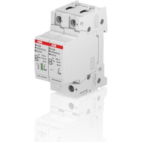 Parafulmine abb ovr t1-t2 combinato 12.5kA compatto