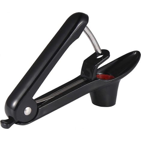 Dénoyauteur à cerises, dénoyauteur à cerises avec coupelle de support en silicone souple et tige en acier inoxydable, dénoyauteur à fruits (1/5)