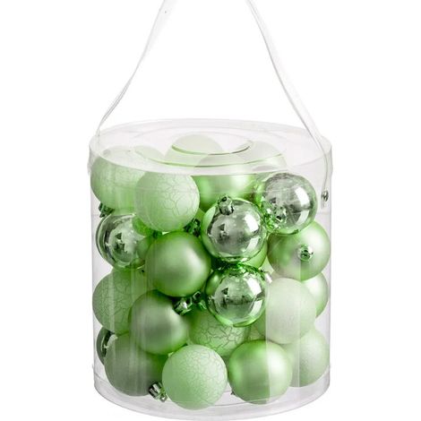 Set de 40 boules de Noël vert (1/3)