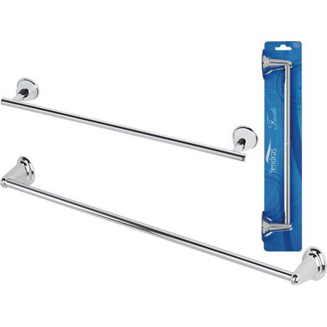 Toallas de mano fáciles en acero cromado de 40 cm – Montaje con tornillos – Elegancia y resistencia