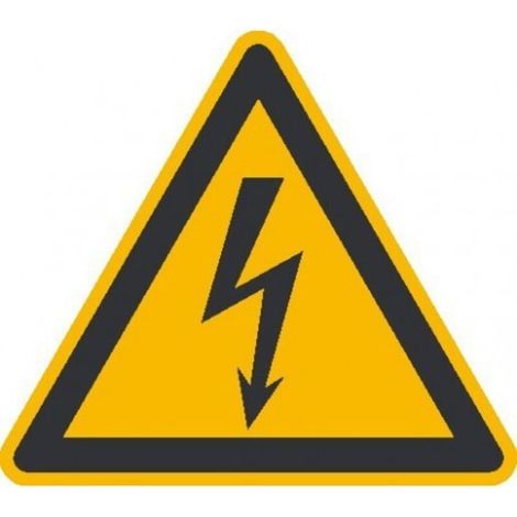 Panneau d'avertissement 200 mm Avertissement des risques électriques - autocollants