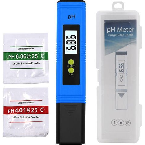 – PH-mètre numérique 0-14 pH – Précision 0,01 – Étalonnage automatique – Compensation température – Pour aquariums et hydroponie (1/5)