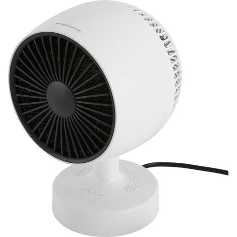 Chauffage soufflant portable, utilisation de froid et de chaud, angle réglable, mini chauffage d'appoint pour la maison, le bureau ou un bureau, 100-240 V, blanc, prise européenne (1/5)